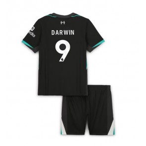 Liverpool Darwin Nunez #9 Udebanesæt Børn 2024-25 Kort ærmer (+ korte bukser)